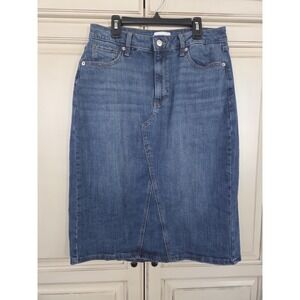 Sonoma Denim High Rise‎ Slirt Women's 8 Casual Modest Urban Western